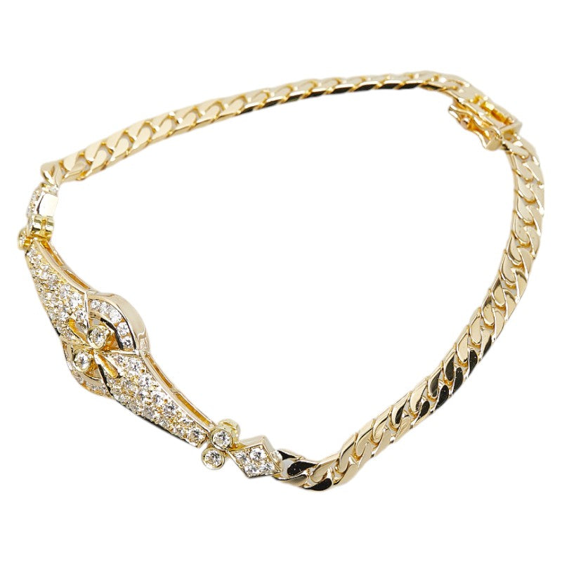 K18YG Yellow Gold Diamond Bracelet