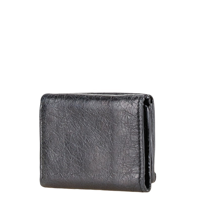 Balenciaga Leather Compact Trifold Wallet 431653