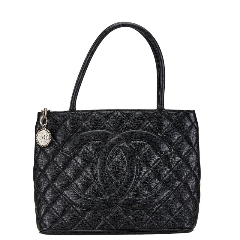 Chanel Caviar Skin Matelasse Coco Mark Tote Bag