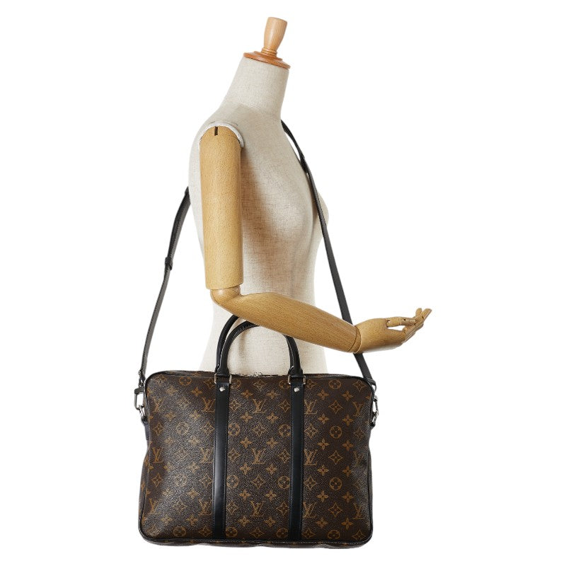 Louis Vuitton Monogram Macassar Briefcase 2WAY