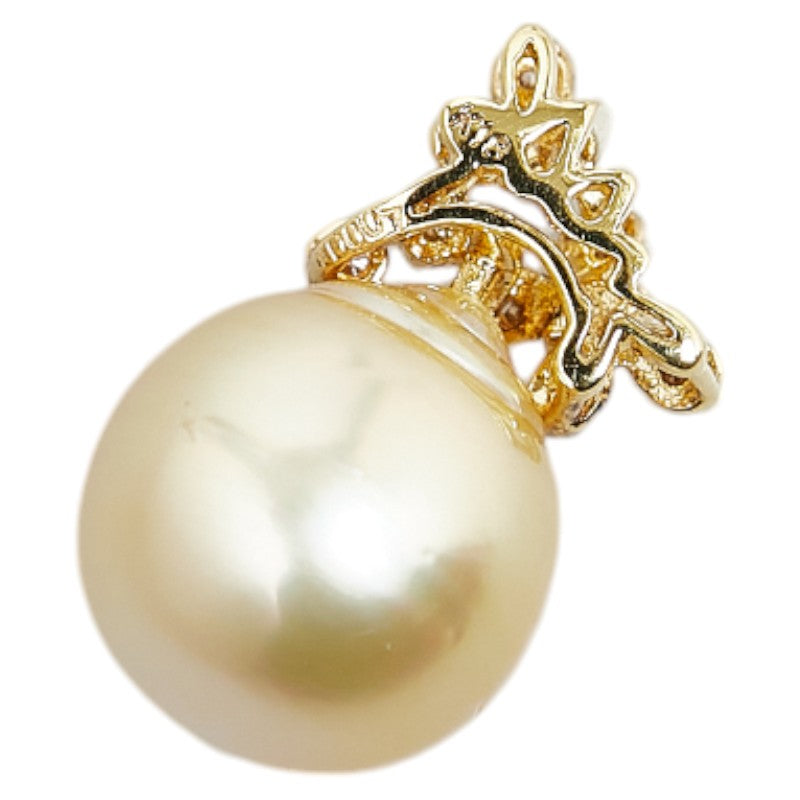 K18YG Yellow Gold Pearl Pendant 11.8mm