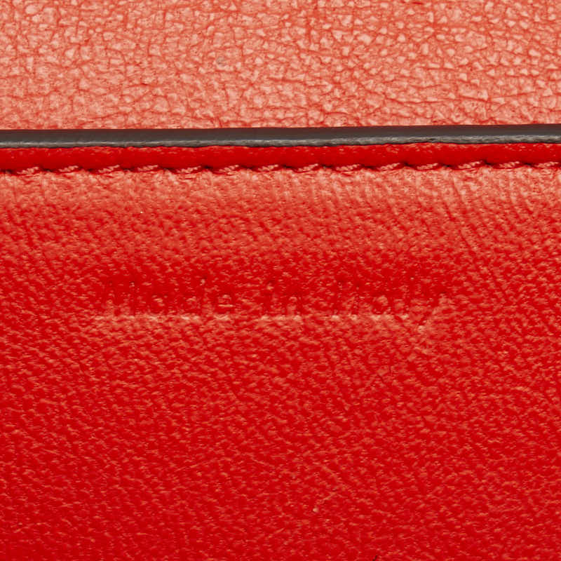 Celine Medium Leather Shoulder Bag Red