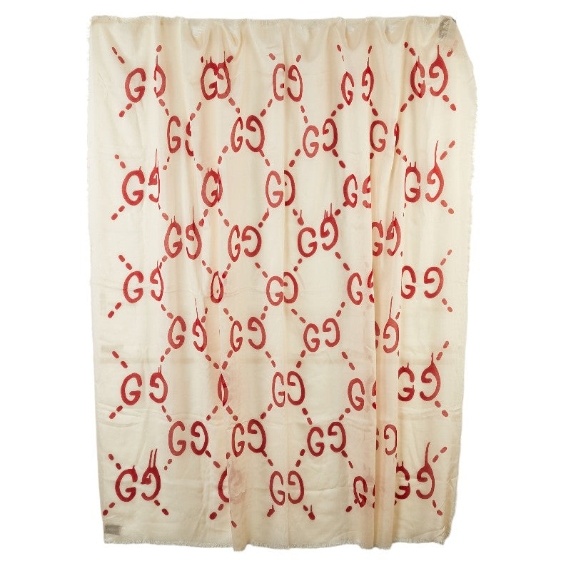 Gucci Silk GG Ghost Stole Scarf