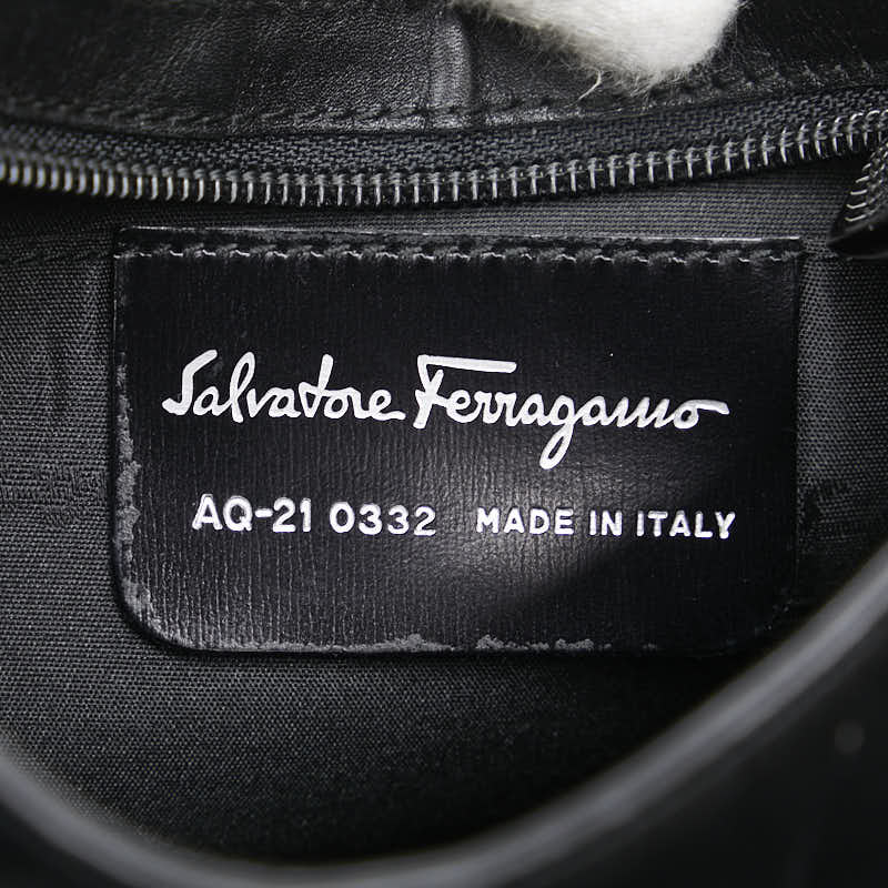 Salvatore Ferragamo Leather Gancini Shoulder Bag