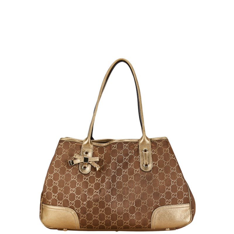 Gucci GG Canvas Princy Ribbon Tote Bag