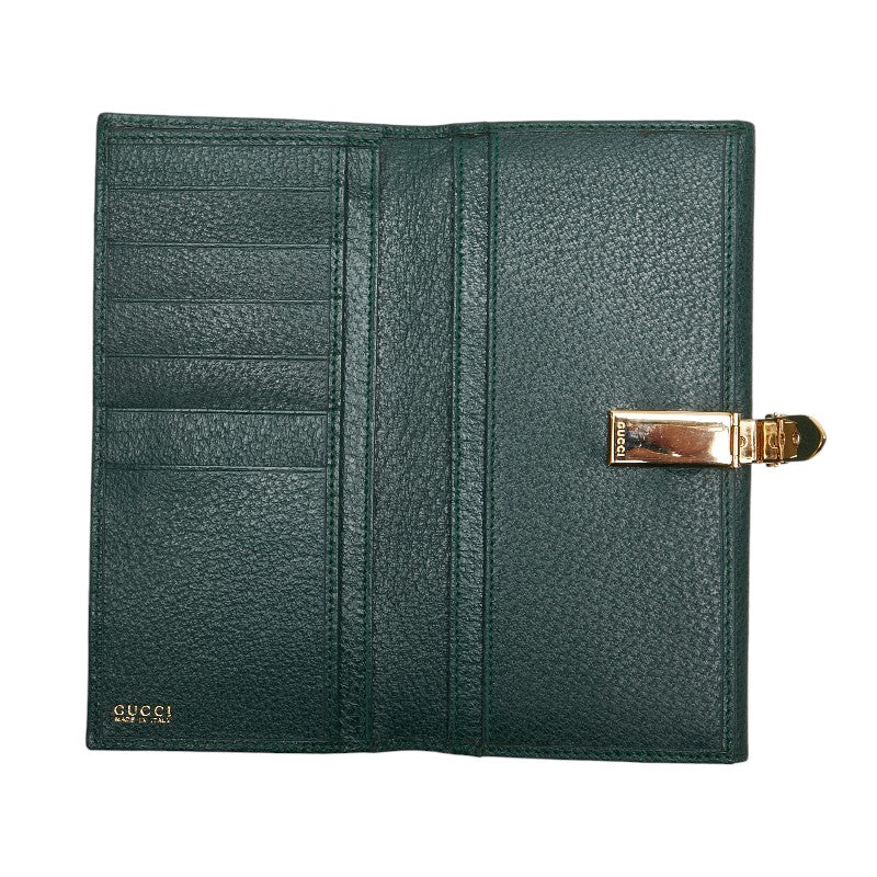 Gucci Leather Belt Motif Bifold Wallet