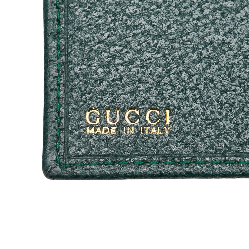 Gucci Leather Belt Motif Bifold Wallet