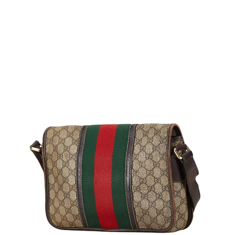 Gucci GG Supreme Messenger Bag Brown