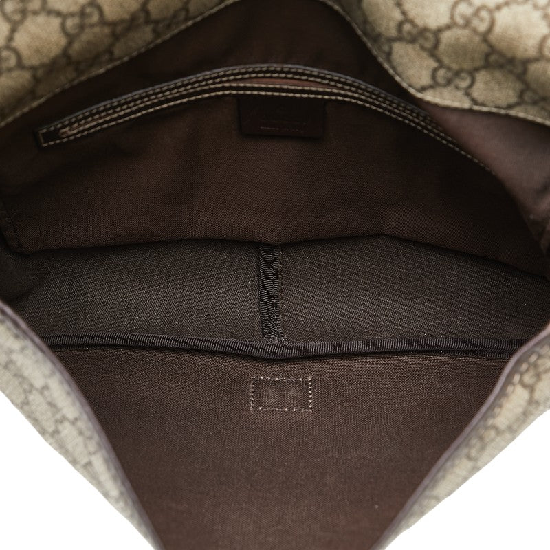 Gucci GG Supreme Messenger Bag Brown