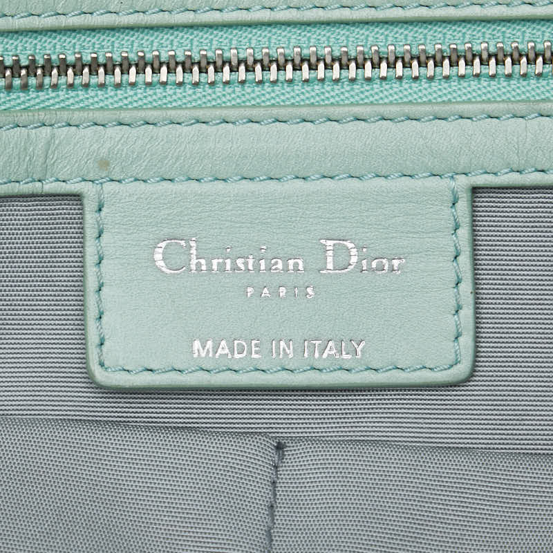 Dior Lady Dior Cannage Tote Bag Mint Green