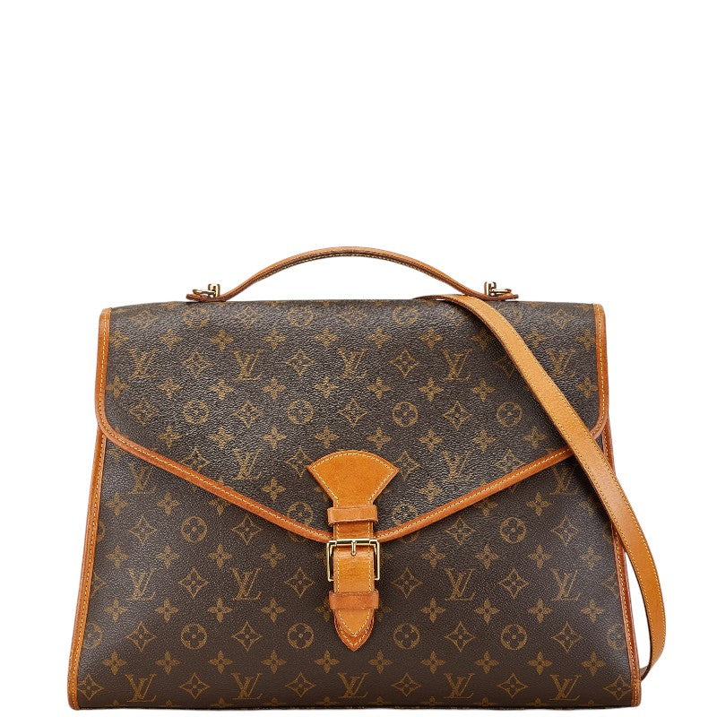 Louis Vuitton Monogram Beverly 2WAY Handbag Brown