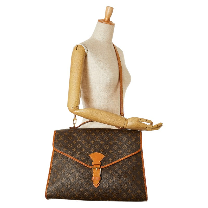 Louis Vuitton Monogram Beverly 2WAY Handbag Brown