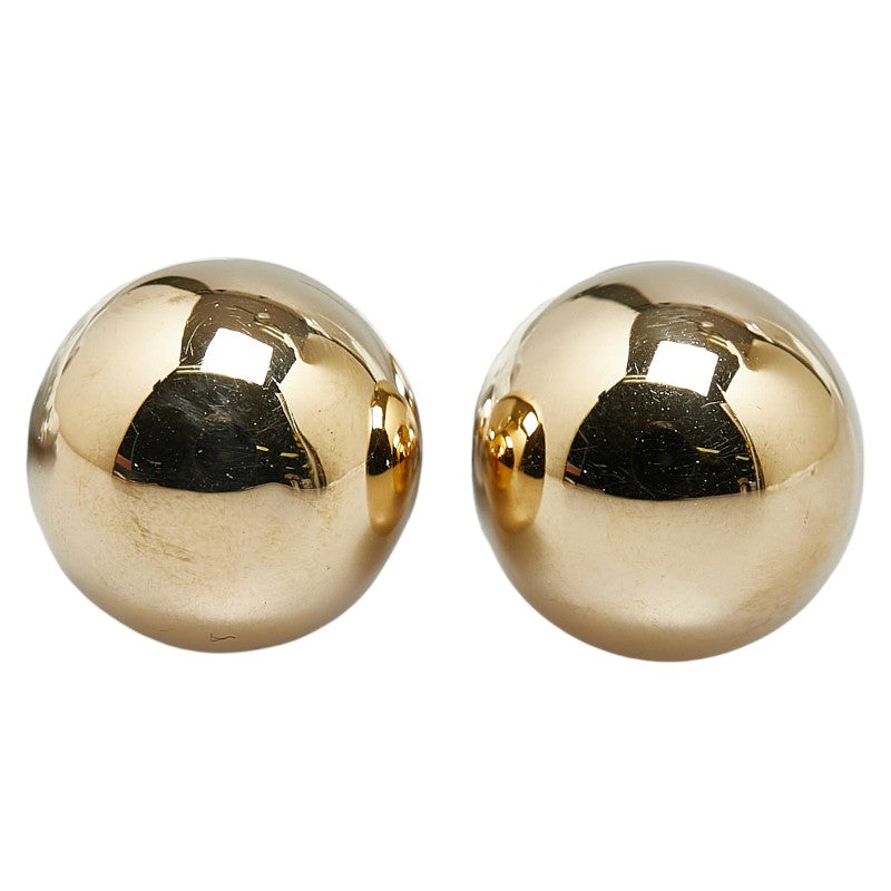 K18YG Yellow Gold Ball Earrings