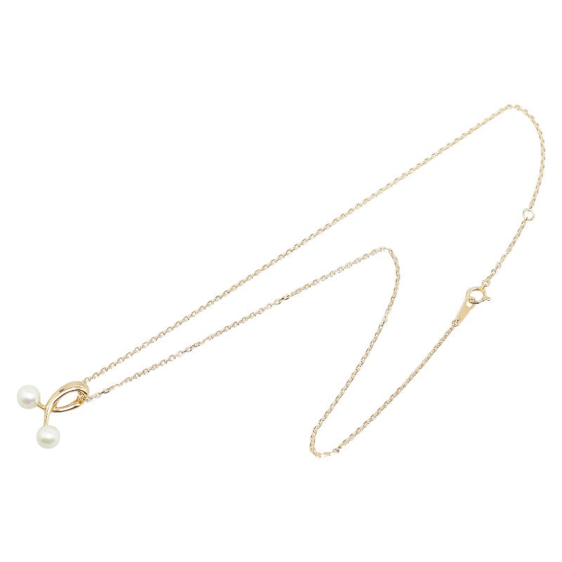 K18YG Yellow Gold Akoya Pearl Necklace