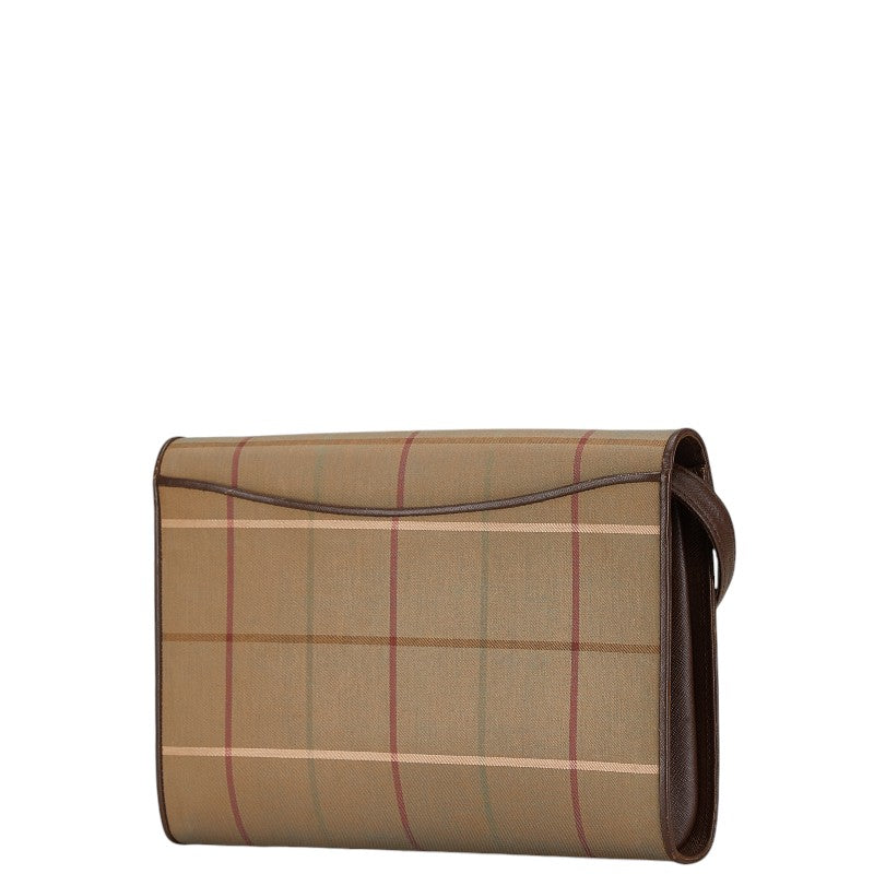 Burberry Canvas Leather Check One Shoulder Bag