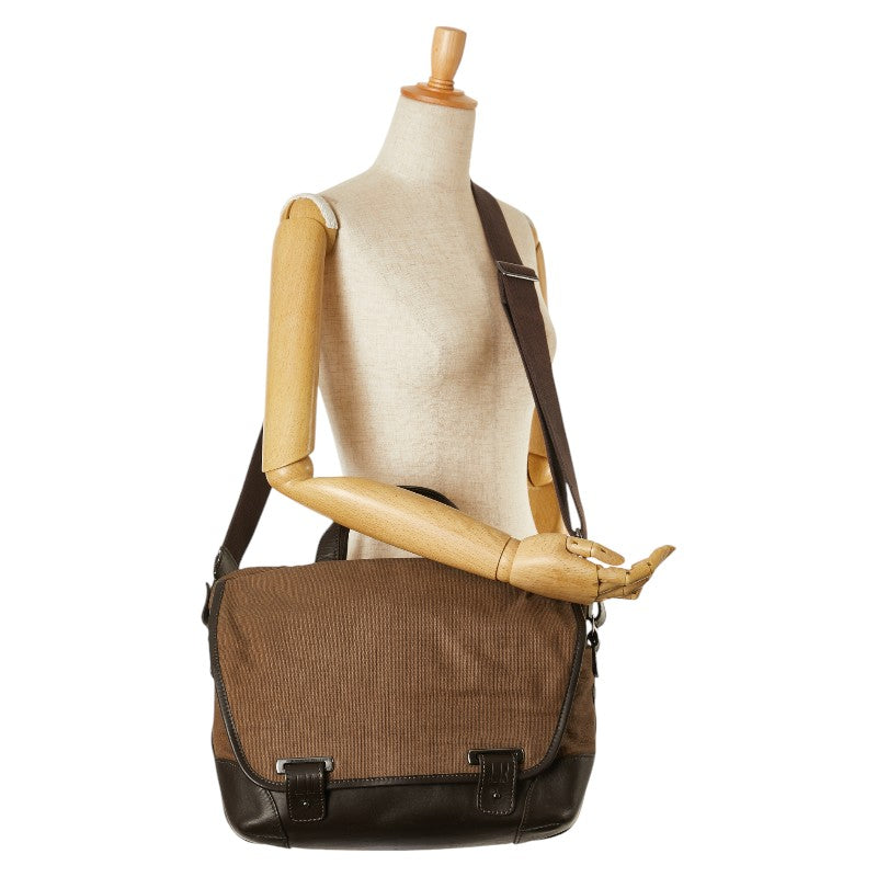 Dunhill Canvas Leather 2WAY Handbag