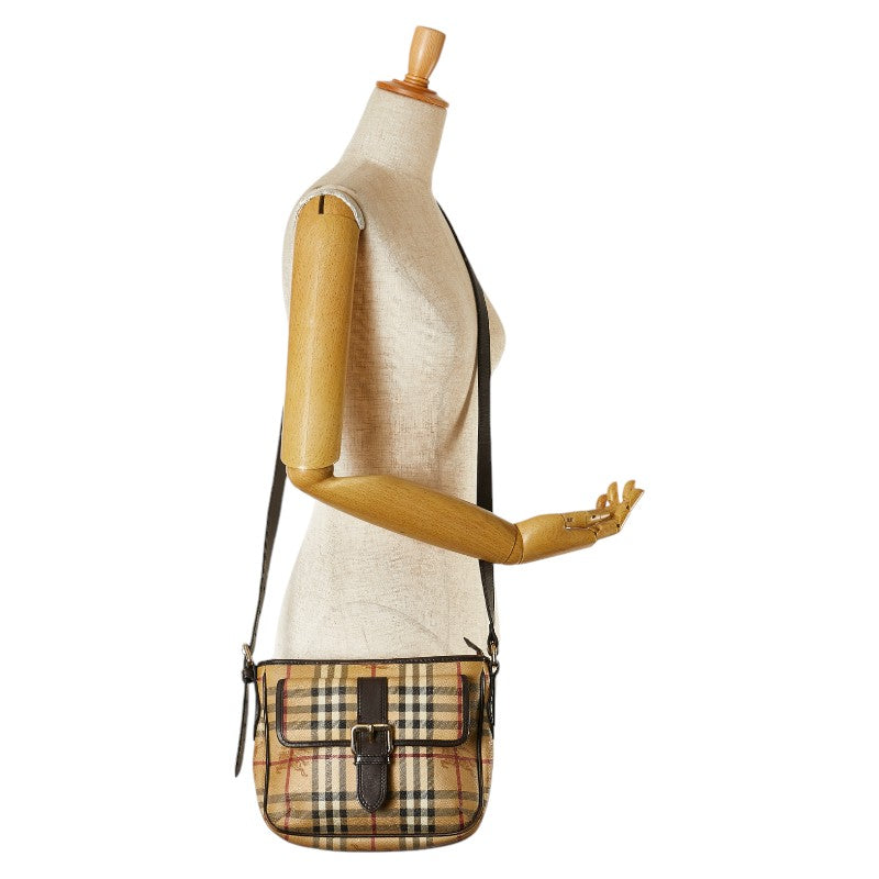 Burberry Nova Check Shadow Horse Shoulder Bag