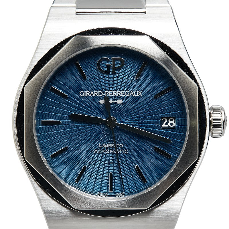 GIRARD-PERREGAUX Laureato Blue Dial Stainless Steel Automatic Watch 81010-11-3310-1GM