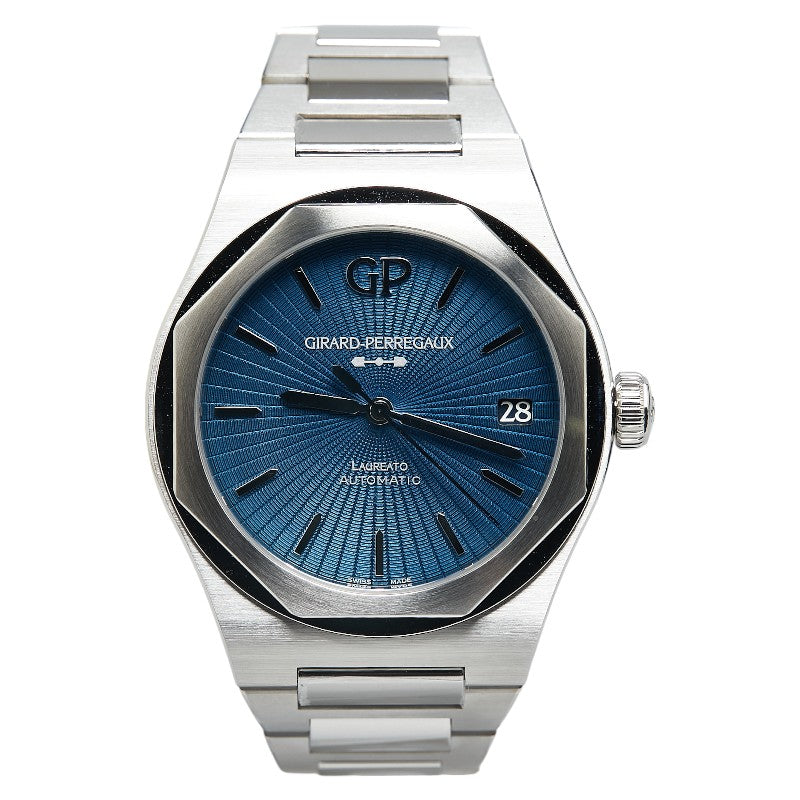 GIRARD-PERREGAUX Laureato Blue Dial Stainless Steel Automatic Watch 81010-11-3310-1GM