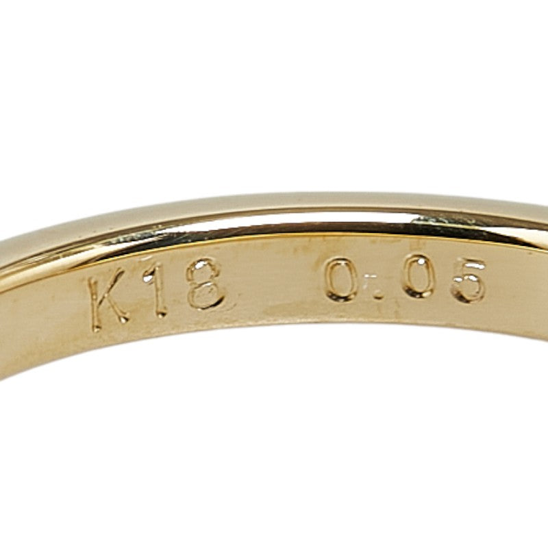 K18YG Yellow Gold Diamond Ring