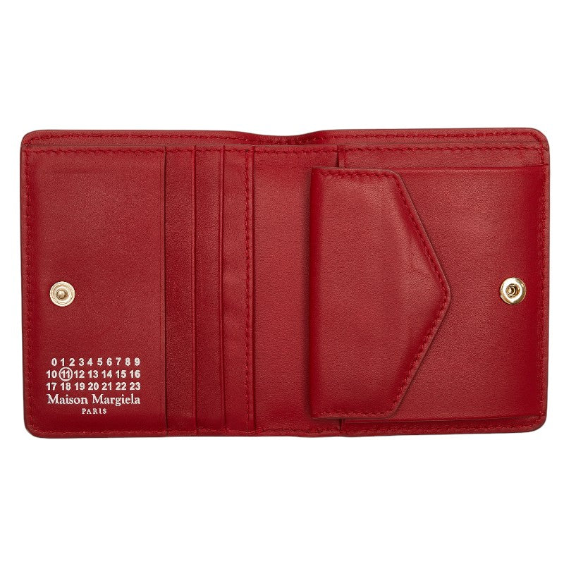 Martin Margiela Red Leather Bifold Wallet