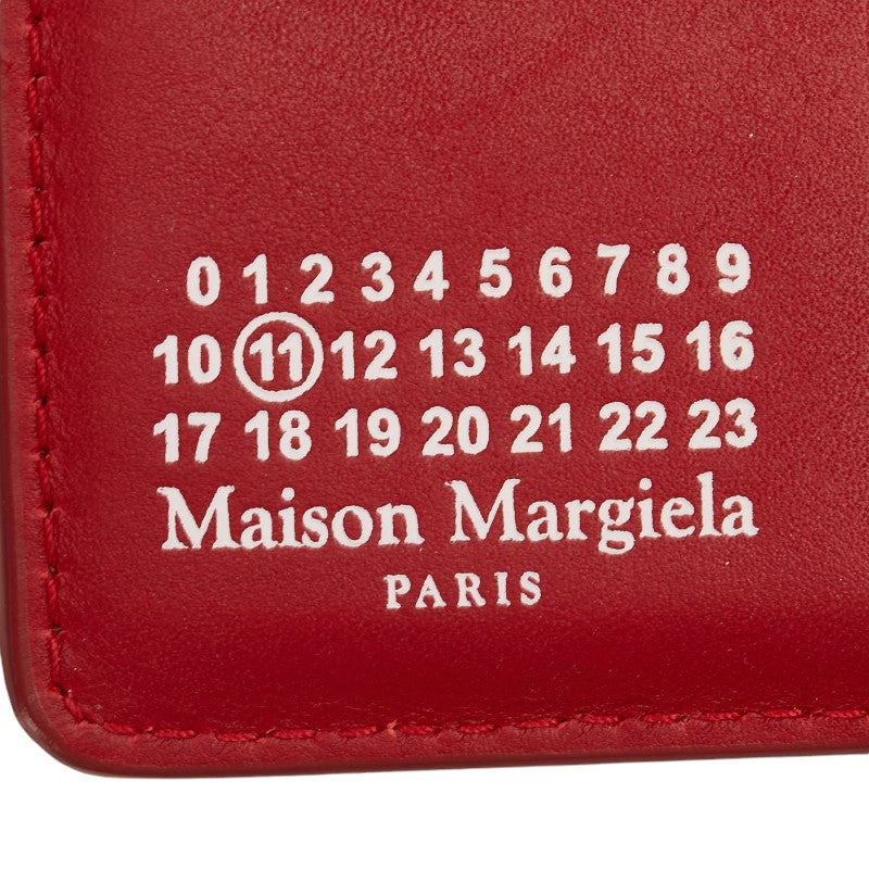 Martin Margiela Red Leather Bifold Wallet