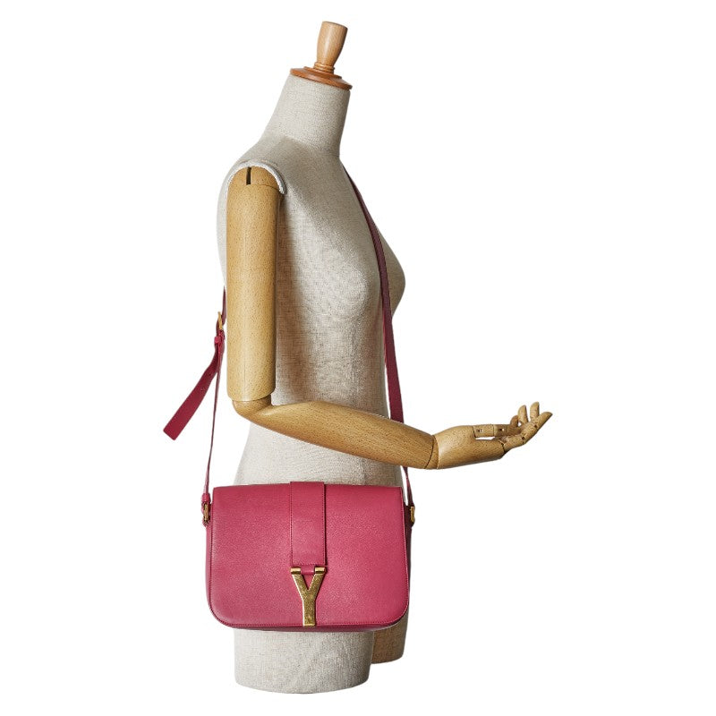 Yves Saint Laurent Leather Shoulder Bag Pink