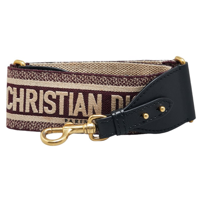 Dior Canvas Leather Logo Strap