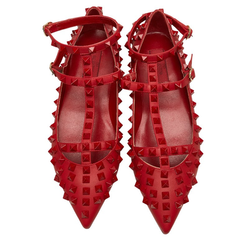 Valentino Red Leather Studded Mules