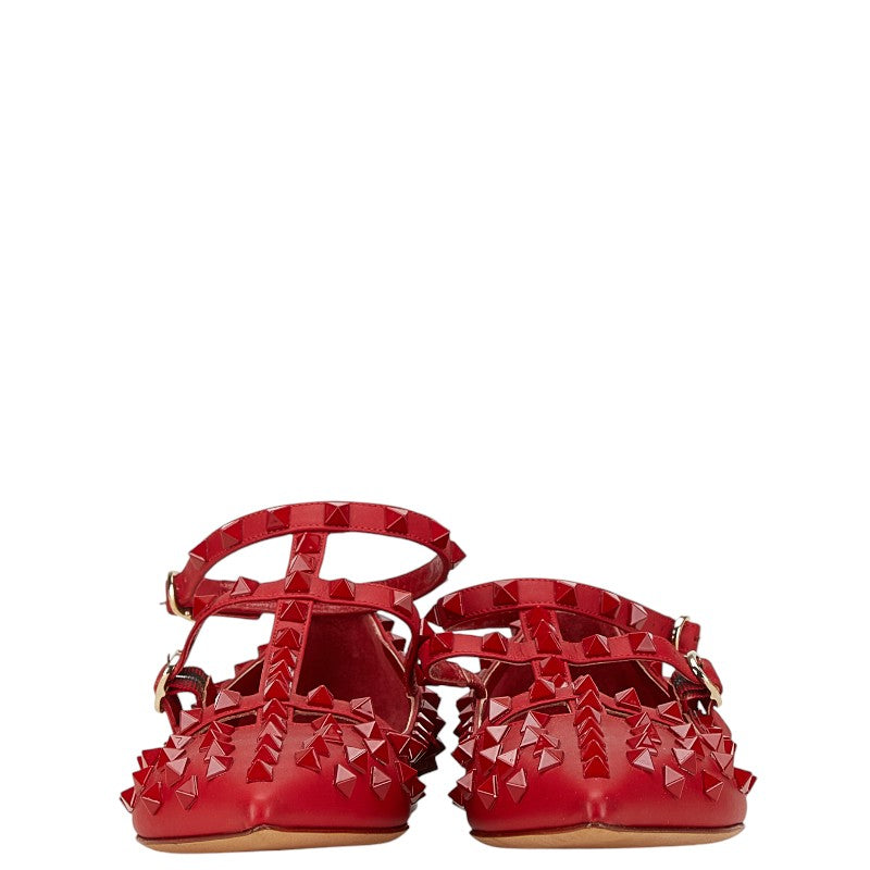 Valentino Red Leather Studded Mules