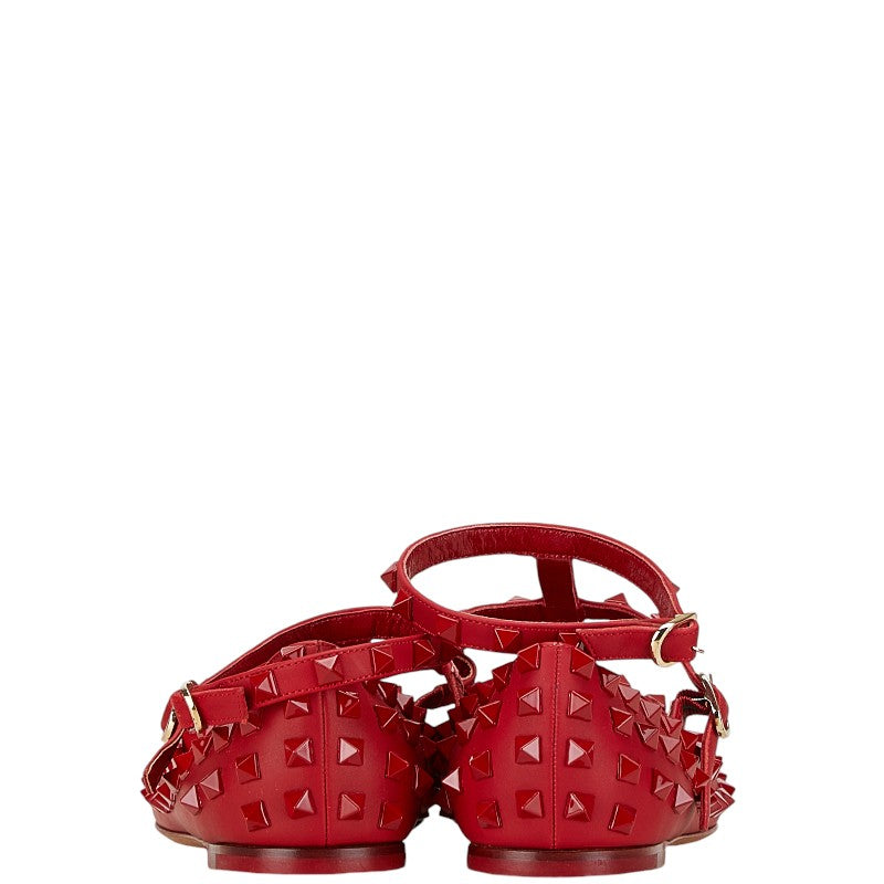 Valentino Red Leather Studded Mules