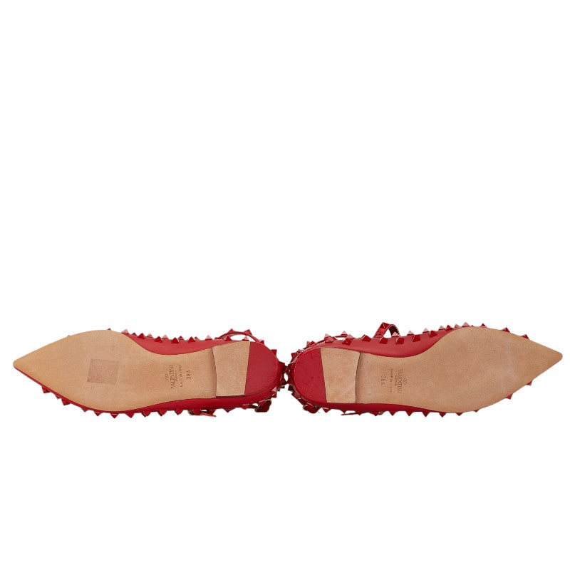 Valentino Red Leather Studded Mules