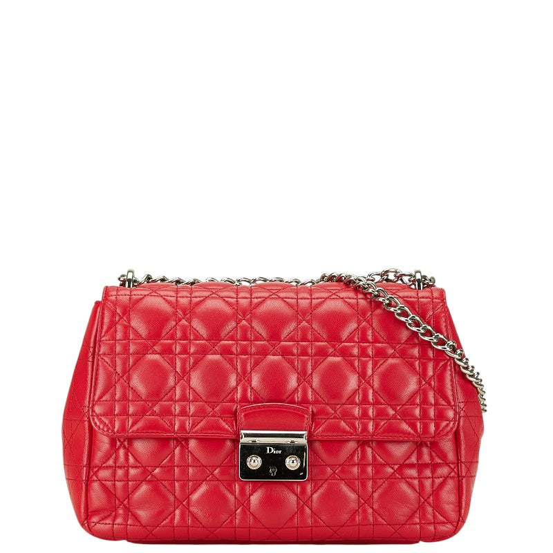 Dior Cannage New Lock Chain Shoulder Bag Pink