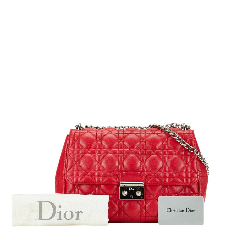 Dior Cannage New Lock Chain Shoulder Bag Pink