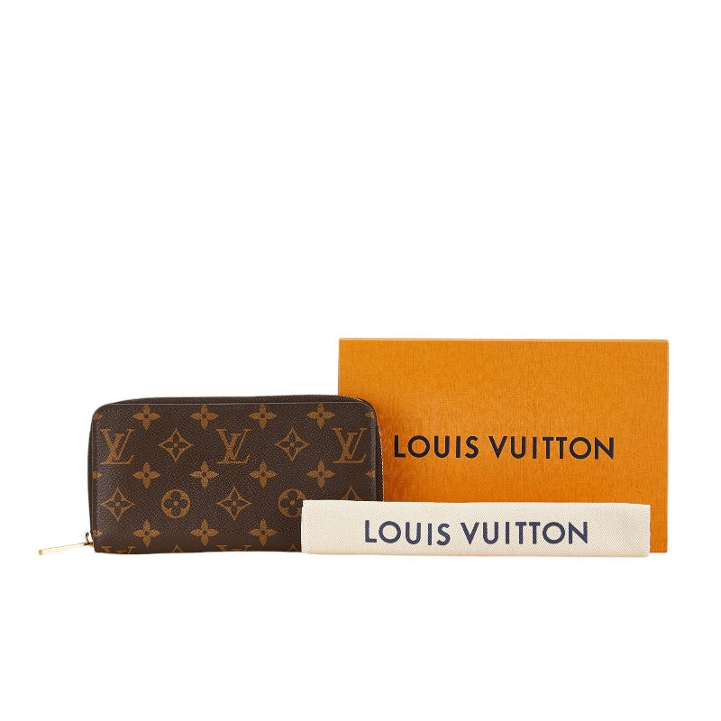 Louis Vuitton Monogram Zippy Wallet Brown