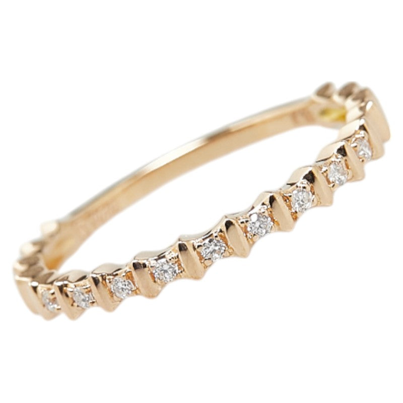 Vendome Aoyama K18PG Pink Gold Diamond Eternity Ring