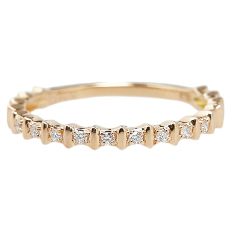 Vendome Aoyama K18PG Pink Gold Diamond Eternity Ring