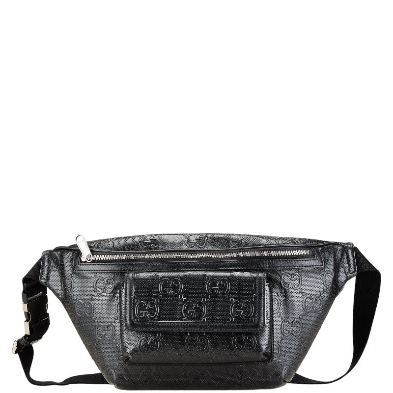 Gucci Leather GG Embossed Waist Bag 645093