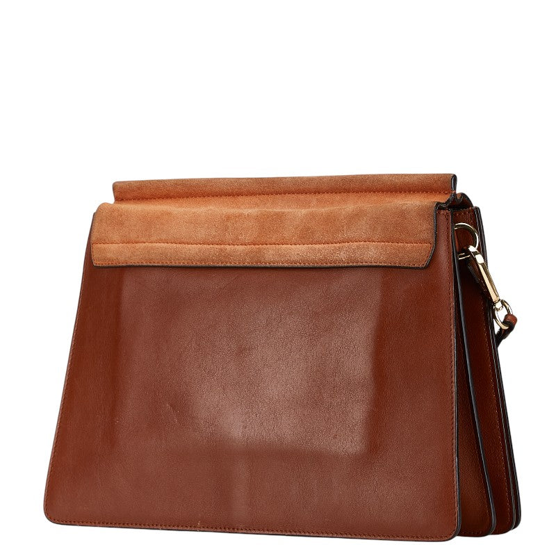 Chloe Faye Brown Leather Shoulder Bag