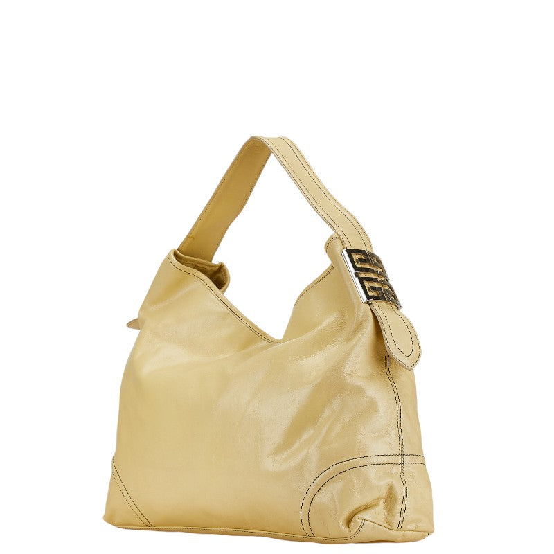 Givenchy Leather Logo Shoulder Bag Yellow