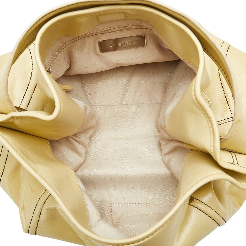 Givenchy Leather Logo Shoulder Bag Yellow