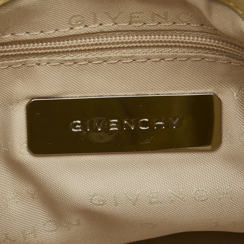 Givenchy Leather Logo Shoulder Bag Yellow