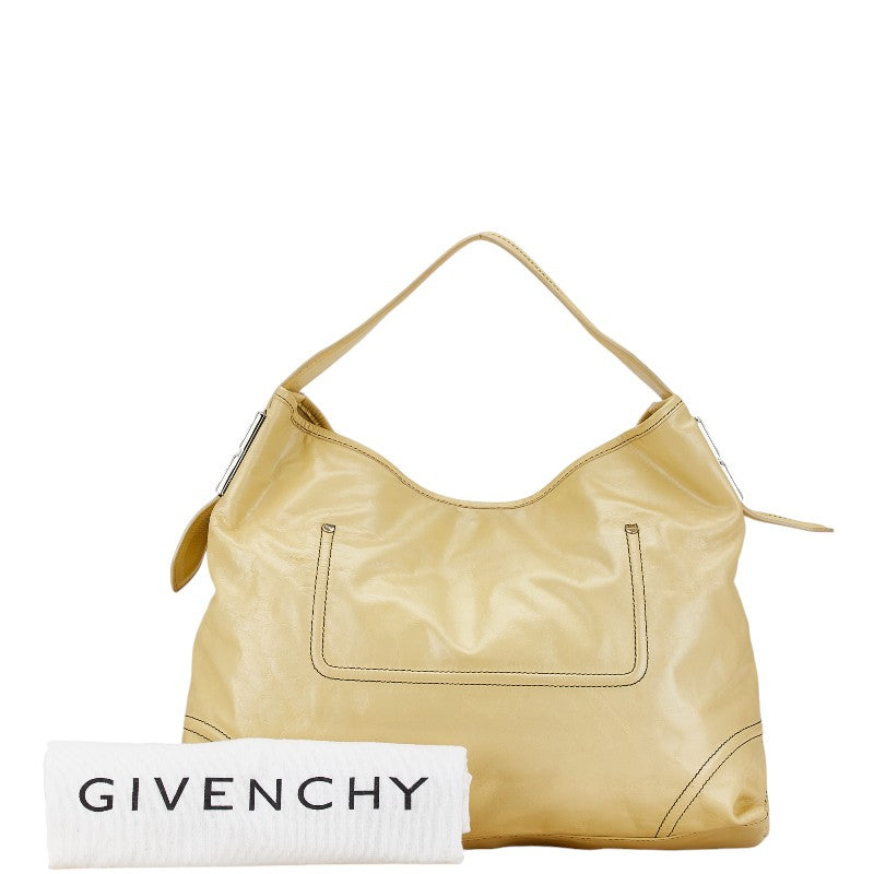 Givenchy Leather Logo Shoulder Bag Yellow