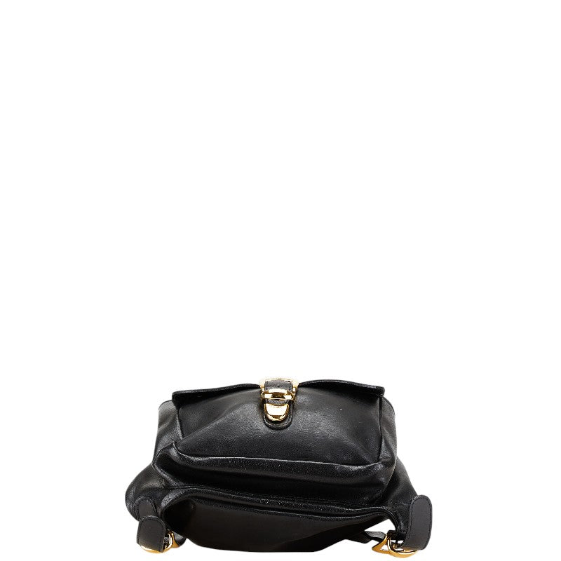 Versace Medusa Leather Backpack Black