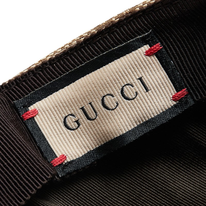 Gucci GG Canvas Cap Beige White L