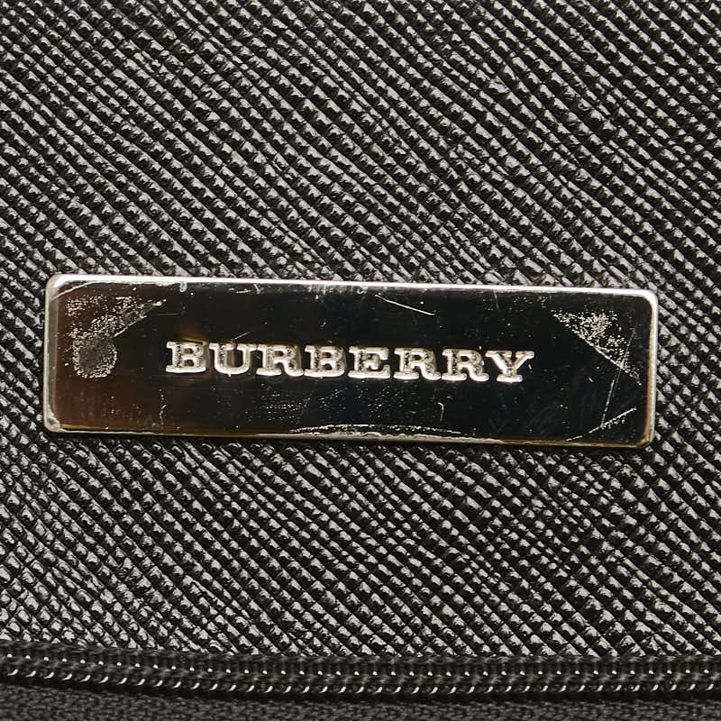 Burberry Nova Check Leather Tote Bag