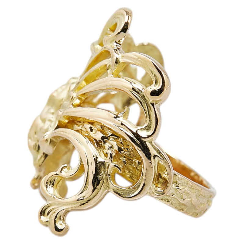 K18YG Yellow Gold Arabesque Motif Ring