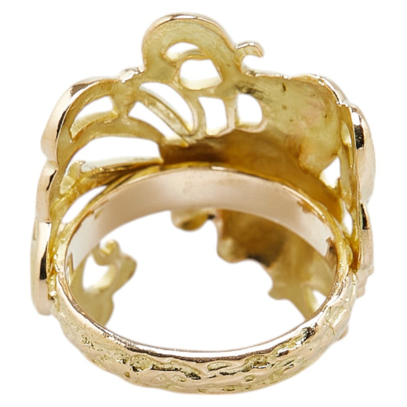 K18YG Yellow Gold Arabesque Motif Ring