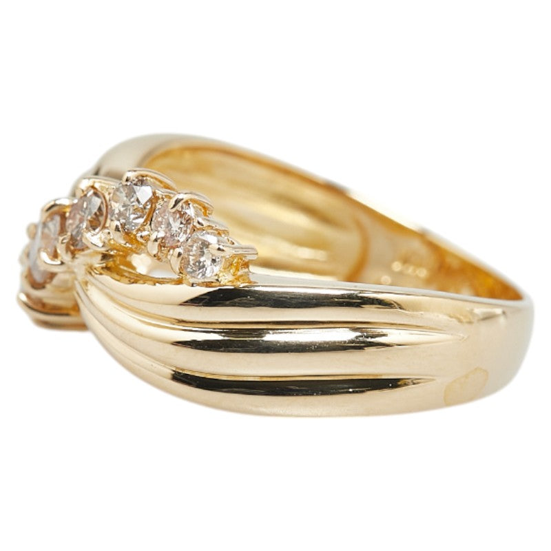 K18YG Yellow Gold Diamond Ring