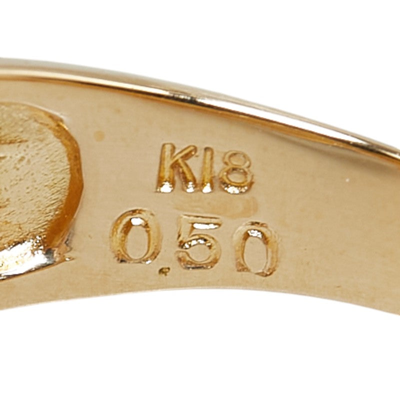 K18YG Yellow Gold Diamond Ring